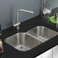 Ruvati Parmi 32" x 21" Stainless Steel 60/30 Double Bowl Undermount Kitchen Sink