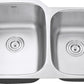 Ruvati Parmi 32" x 21" Stainless Steel 60/30 Double Bowl Undermount Kitchen Sink