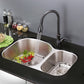 Ruvati Parmi 32" x 21" Stainless Steel 60/50 Double Bowl Undermount Kitchen Sink