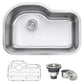 Ruvati Parmi 32" x 21" Stainless Steel Single Bowl Undermount Kitchen Sink