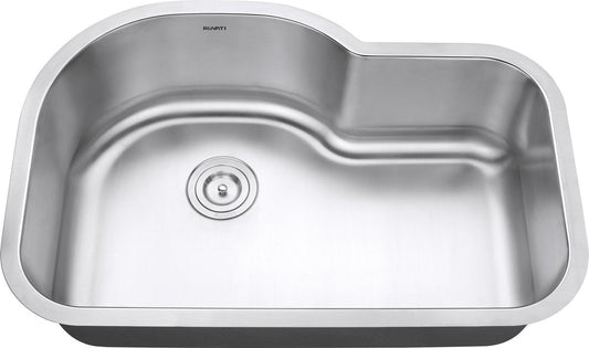 Ruvati Parmi 32" x 21" Stainless Steel Single Bowl Undermount Kitchen Sink
