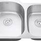 Ruvati Parmi 34" x 21" Stainless Steel 60/40 Double Bowl Undermount Kitchen Sink