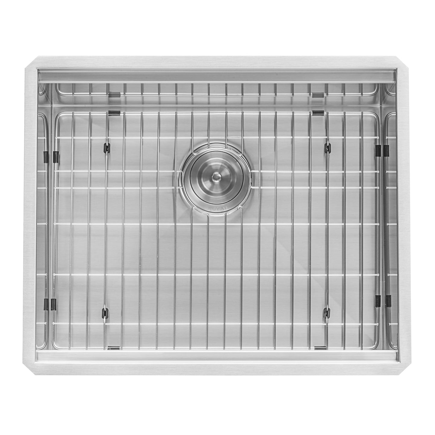 Ruvati Roma 21" x 19" Undermount Stainless Steel Single Bowl Bar Prep Workstation Sink With Bottom Rinse Grid and Drain Assembly