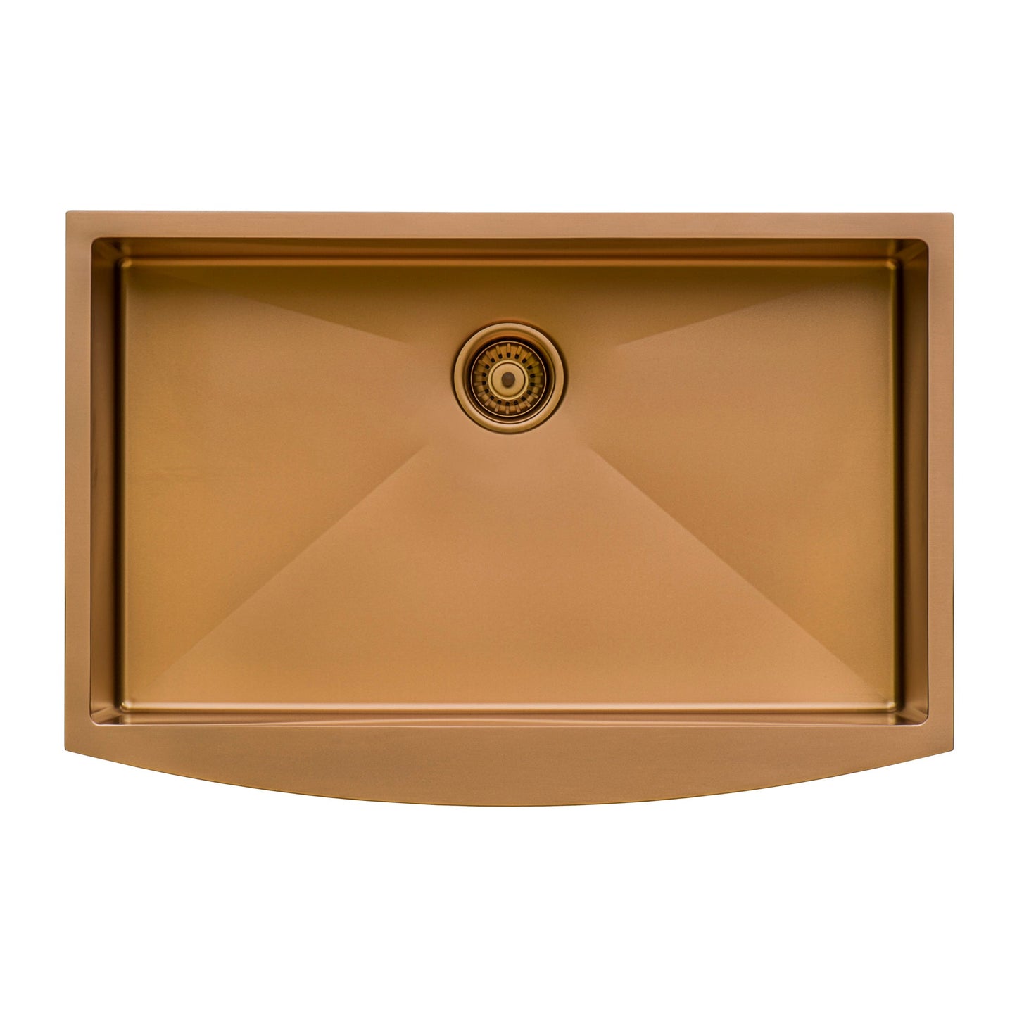 Ruvati Terraza 30" Matte Bronze Apron-Front Stainless Steel Farmhouse Kitchen Sink