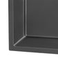 Ruvati Terraza 33" Stainless Steel Gunmetal Black Double Bowl 60/40 Apron-Front Farmhouse Kitchen Sink