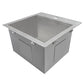 Ruvati Tirana 15” x 15" Drop-In Topmount Stainless Steel Single Bowl Bar Prep Kitchen Sink With Basket Strainer, Bottom Rinse Grid and Drain Assembly