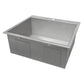 Ruvati Tirana 25” x 22" Drop-In Topmount Stainless Steel Single Bowl Kitchen Sink With Basket Strainer, Bottom Rinse Grid and Drain Assembly