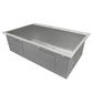 Ruvati Tirana 33” x 22" Drop-In Topmount Stainless Steel Single Bowl Kitchen Sink With Basket Strainer, Bottom Rinse Grid and Drain Assembly