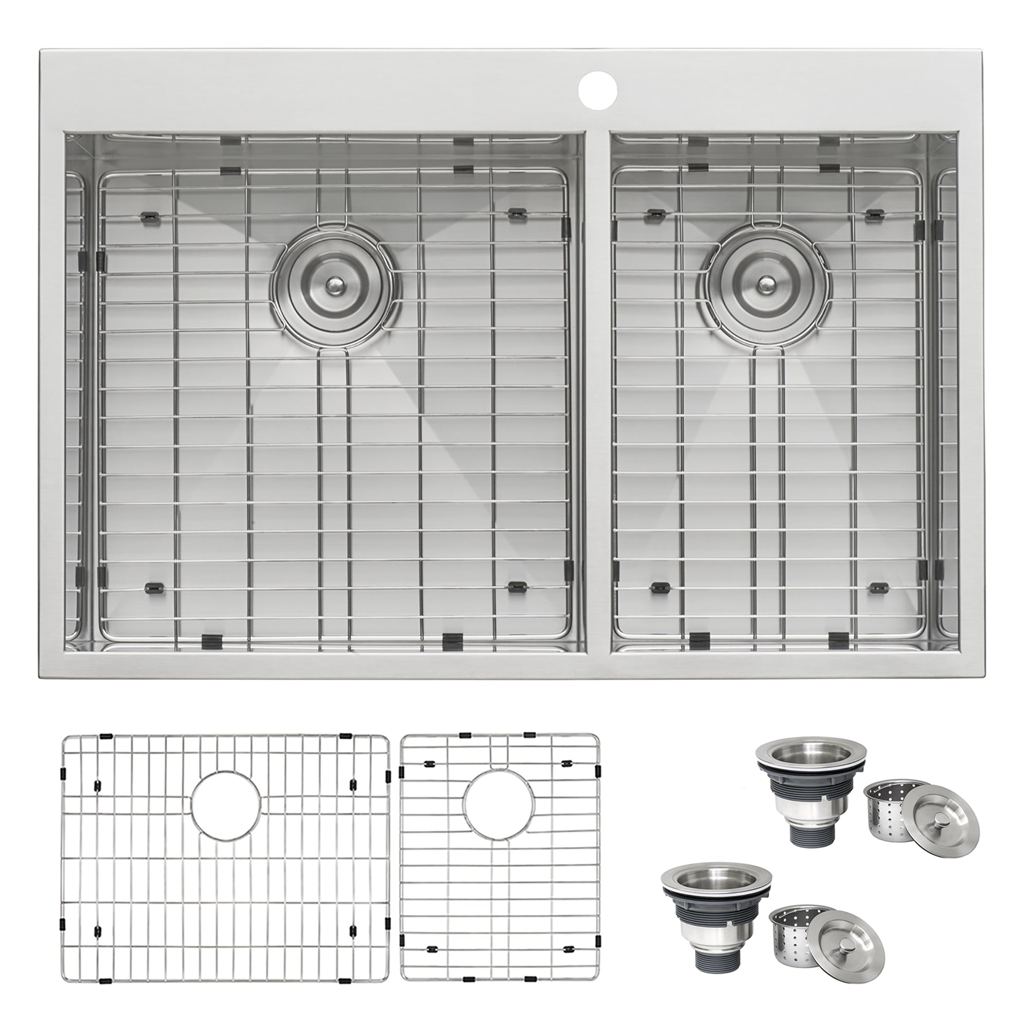 Ruvati Tirana 33 x 22 Drop In Topmount Stainless Steel Zero Radius 6 Kitchen Oasis