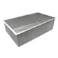 Ruvati Tribeca 27” x 19" Undermount Stainless Steel Single Bowl Slope Bottom Offset Drain Kitchen Sink With Basket Strainer, Bottom Rinse Grid and Drain Assembly