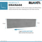 Ruvati Tribeca 36” x 19" Undermount Stainless Steel Single Bowl Slope Bottom Offset Drain Kitchen Sink With Basket Strainer, Bottom Rinse Grid and Drain Assembly