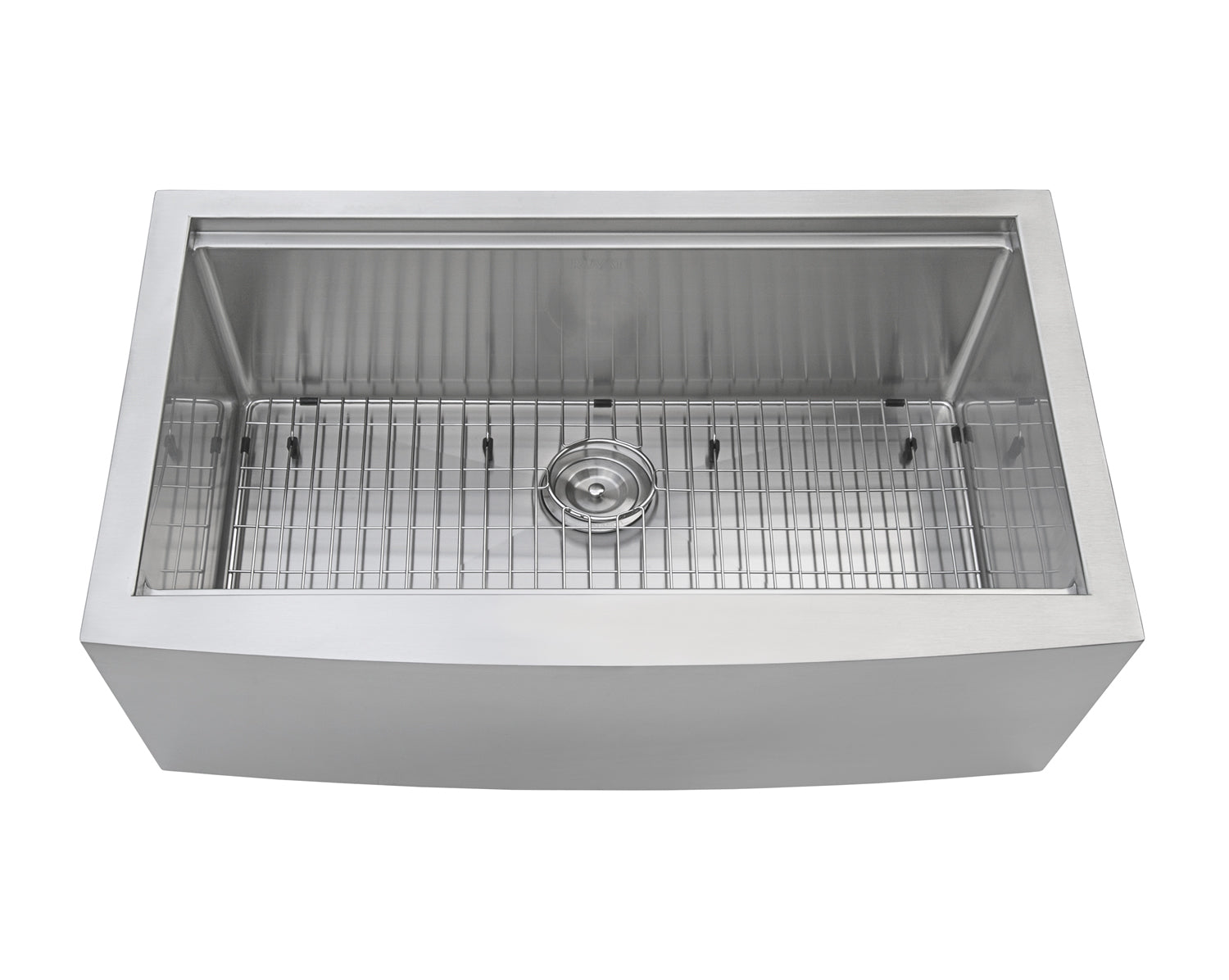 Ruvati Verona 27" Stainless Steel Single Bowl Apron-Front Workstation Farmhouse Kitchen Sink