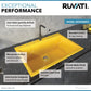 Ruvati epiGranite 33" x 22” Midas Yellow Drop-in Granite Composite Single Bowl Kitchen Sink With Basket Strainer, Bottom Rinse Grid and Drain Assembly