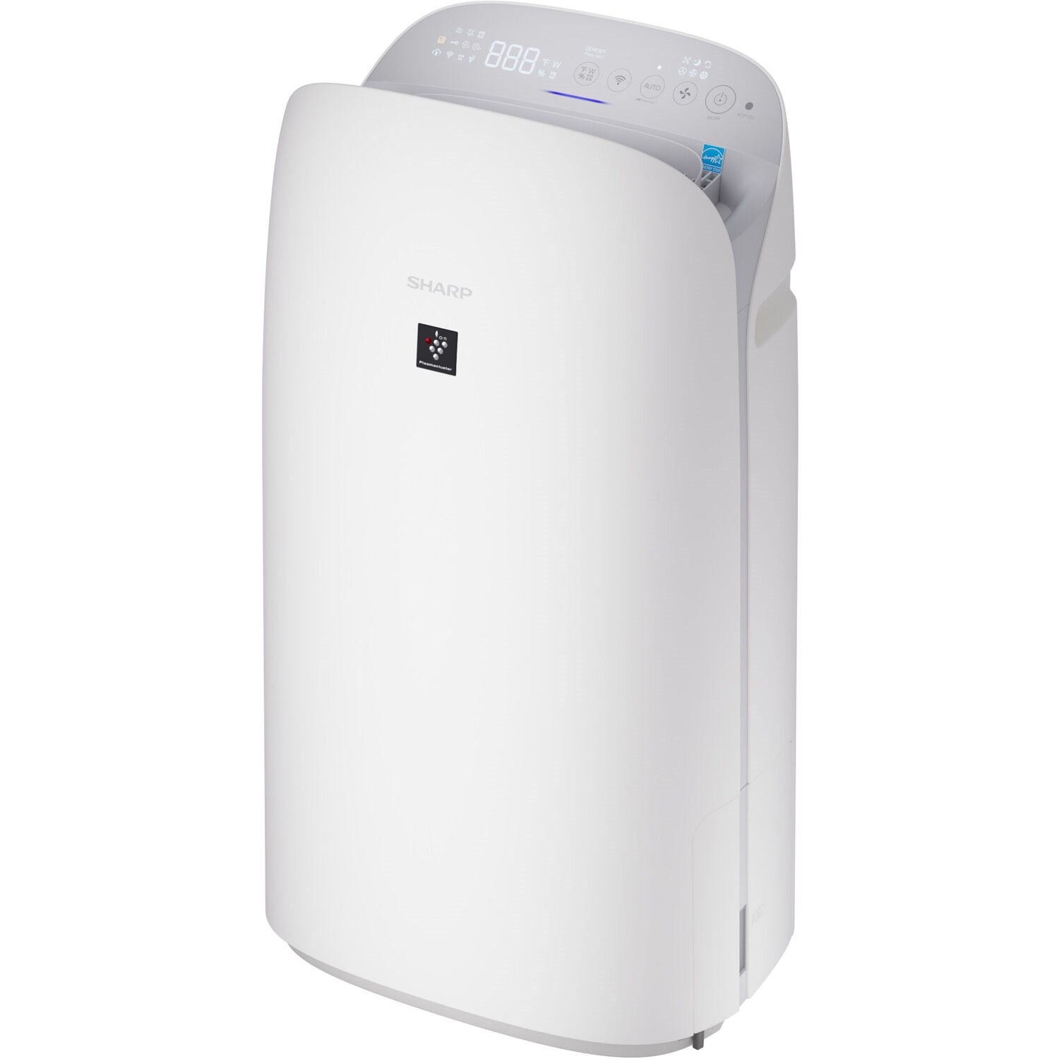 Sharp 16" 396 sq. ft. Coverage White Smart Plasmacluster Ion Air Purifier/Humidifier With True HEPA and Voice Control