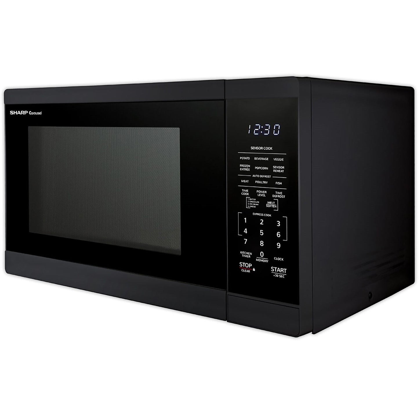 Sharp 20" 1.4 cu. ft. Black 1100W Countertop Microwave Oven