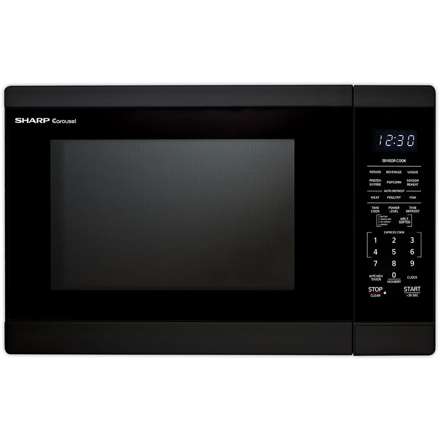 Sharp 20" 1.4 cu. ft. Black 1100W Countertop Microwave Oven