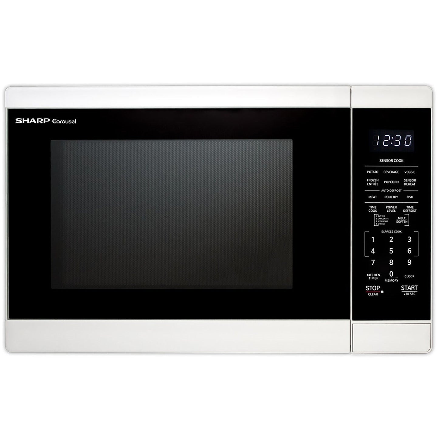 Sharp 20" 1.4 cu. ft. White 1100W Countertop Microwave Oven