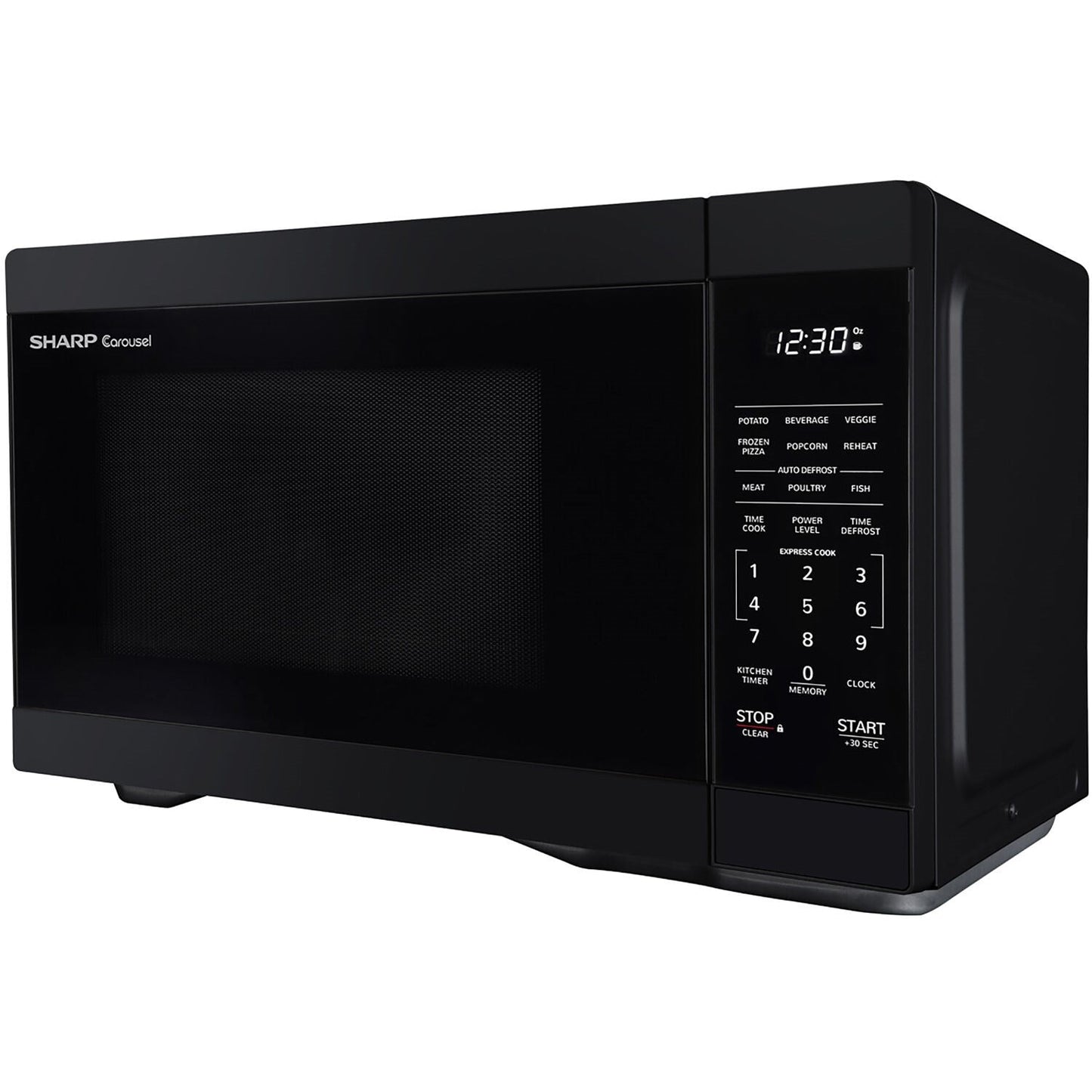 Sharp 21" 1.1 cu. ft. Black 1000W Countertop Microwave Oven