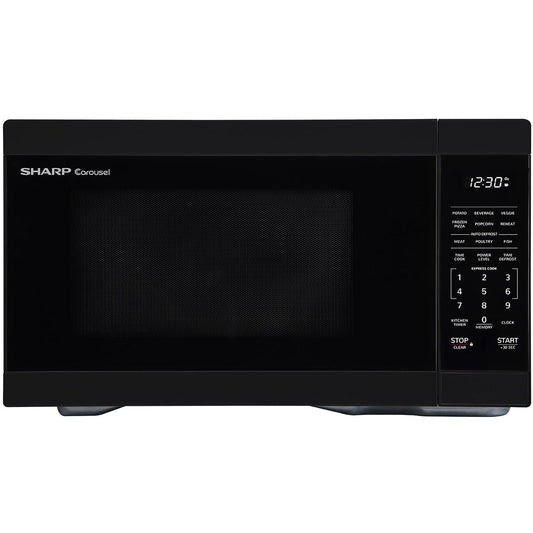 Sharp 21" 1.1 cu. ft. Black 1000W Countertop Microwave Oven