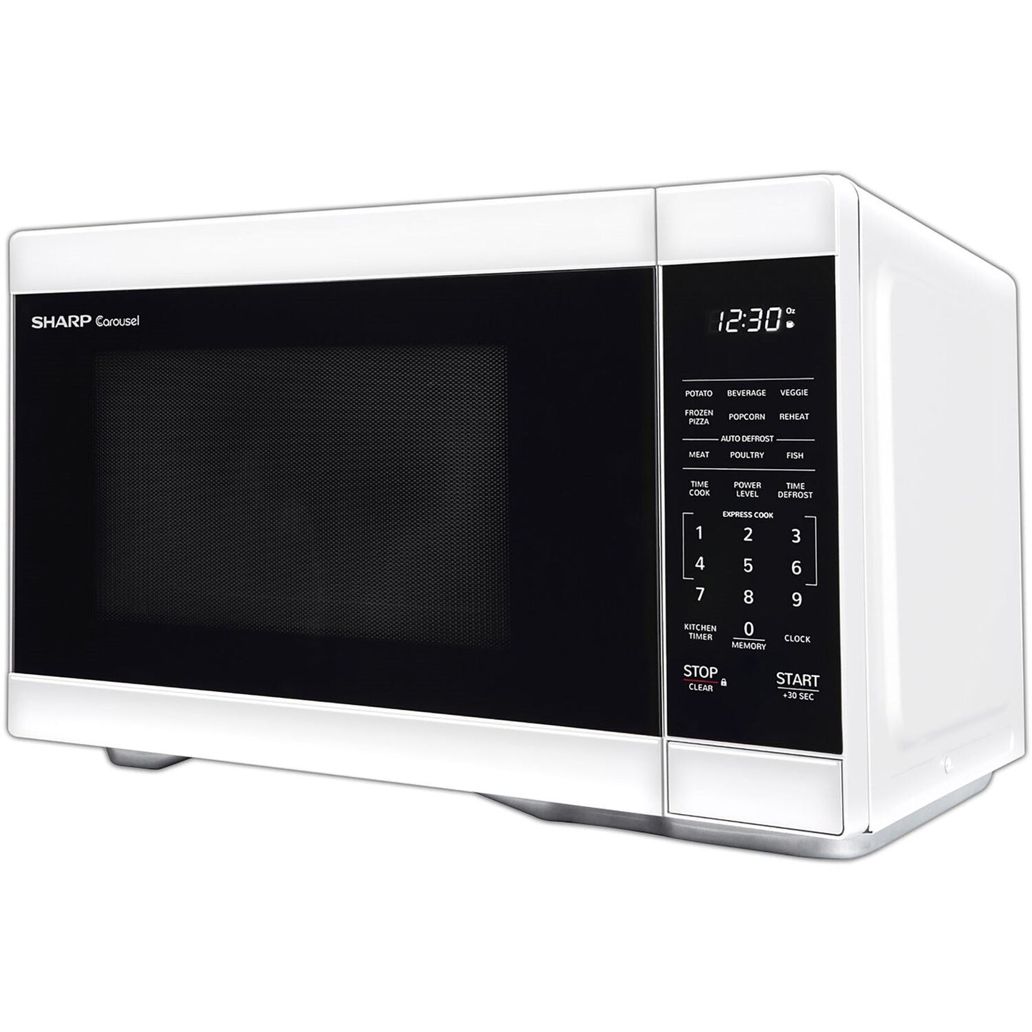Sharp 21" 1.1 cu. ft. White 1000W Countertop Microwave Oven