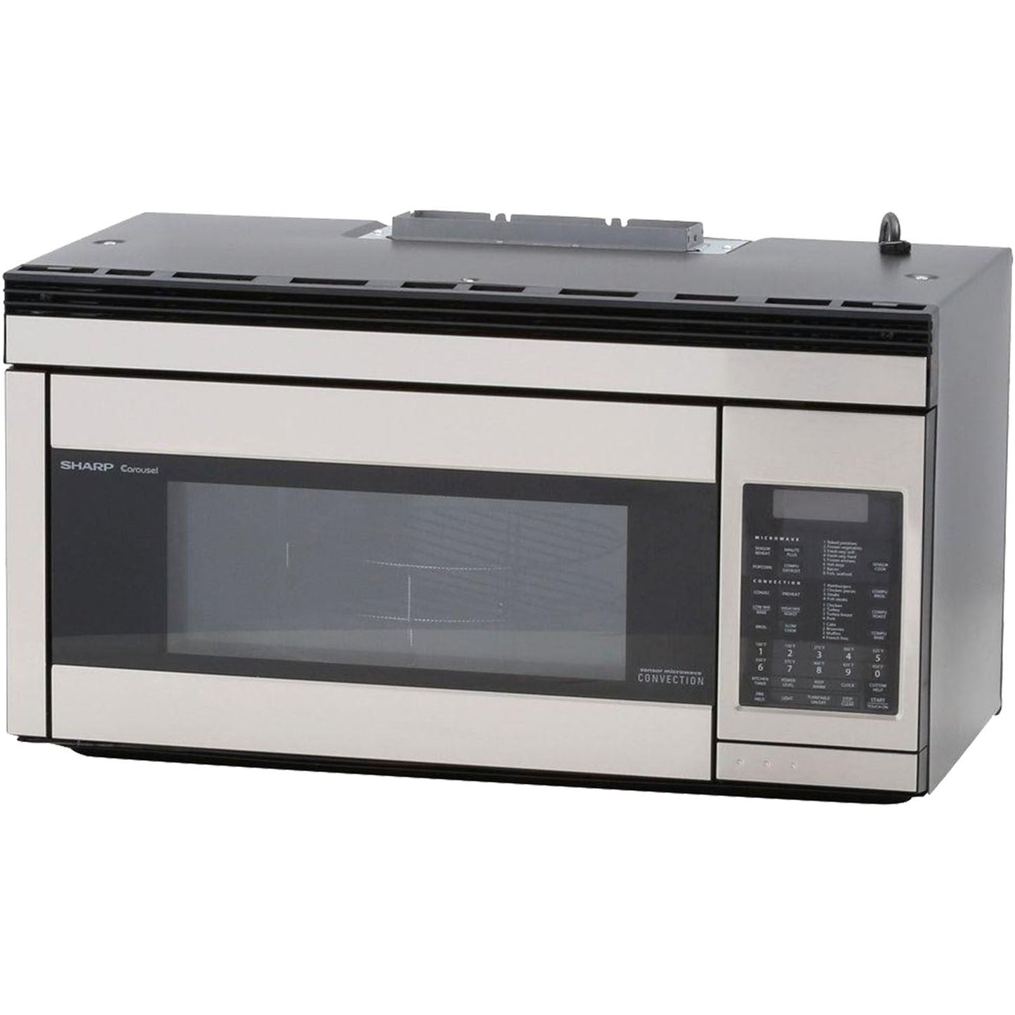 Sharp 30" R1874T 1.1-cu. ft. Stainless Steel 850W Over-the-Range Convection Microwave Oven