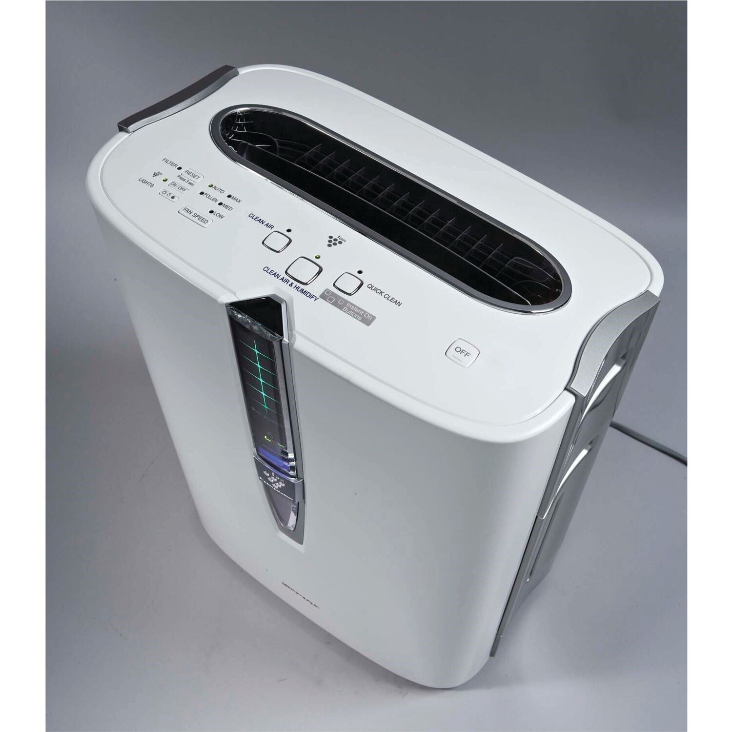 Sharp 341 sq. ft. Coverage White Plasmacluster Ion Air Purifier With True  HEPA and Humidifier