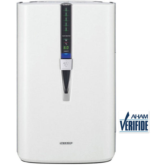 Sharp 341 sq. ft. Coverage White Plasmacluster Ion Air Purifier With True HEPA and Humidifier