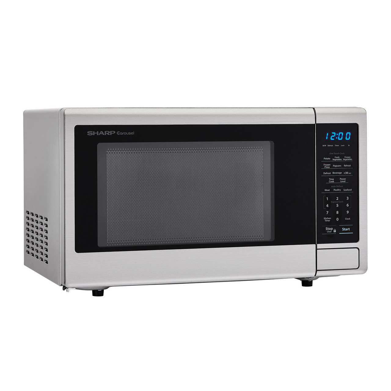 Sharp Carousel 20" 1.1 CU. Ft. 1000W Stainless Steel Countertop Microwave Oven