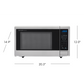Sharp Carousel 20" 1.1 CU. Ft. 1000W Stainless Steel Countertop Microwave Oven