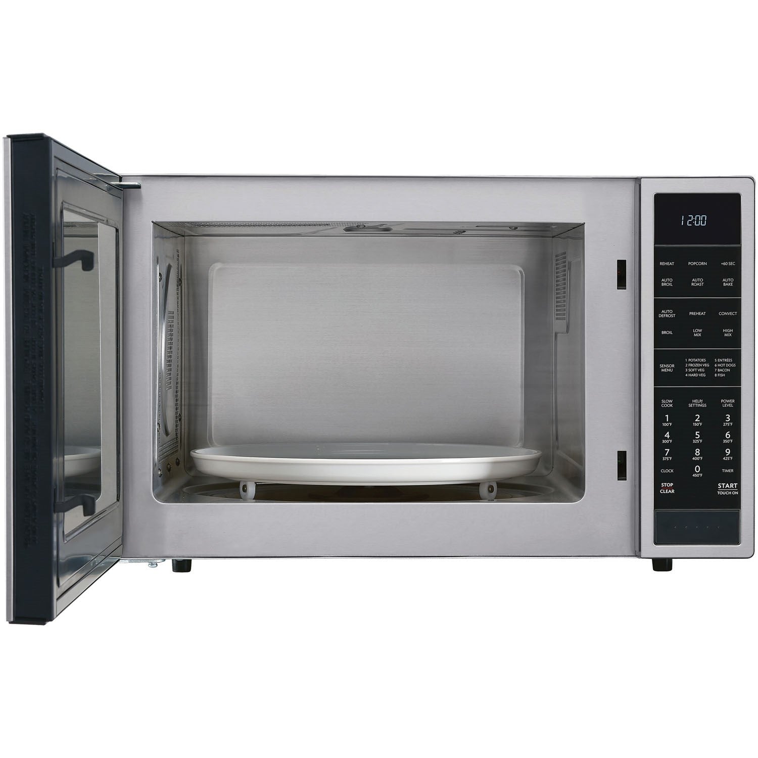 Stainless Steel 25 Countertop Microwave Oven with Convection