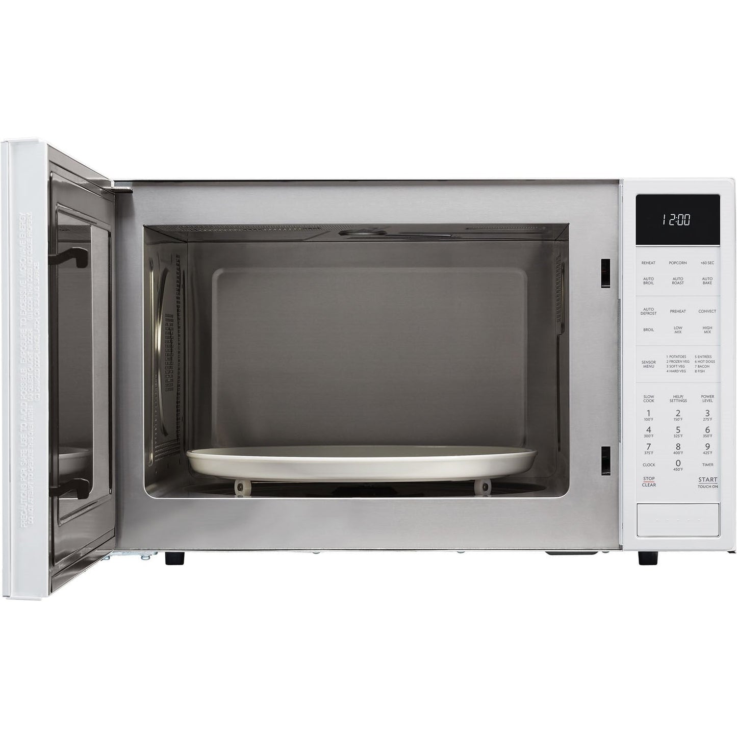 Sharp Carousel 25" 1.5 CU. Ft. 900W White Countertop Convection Microwave Oven