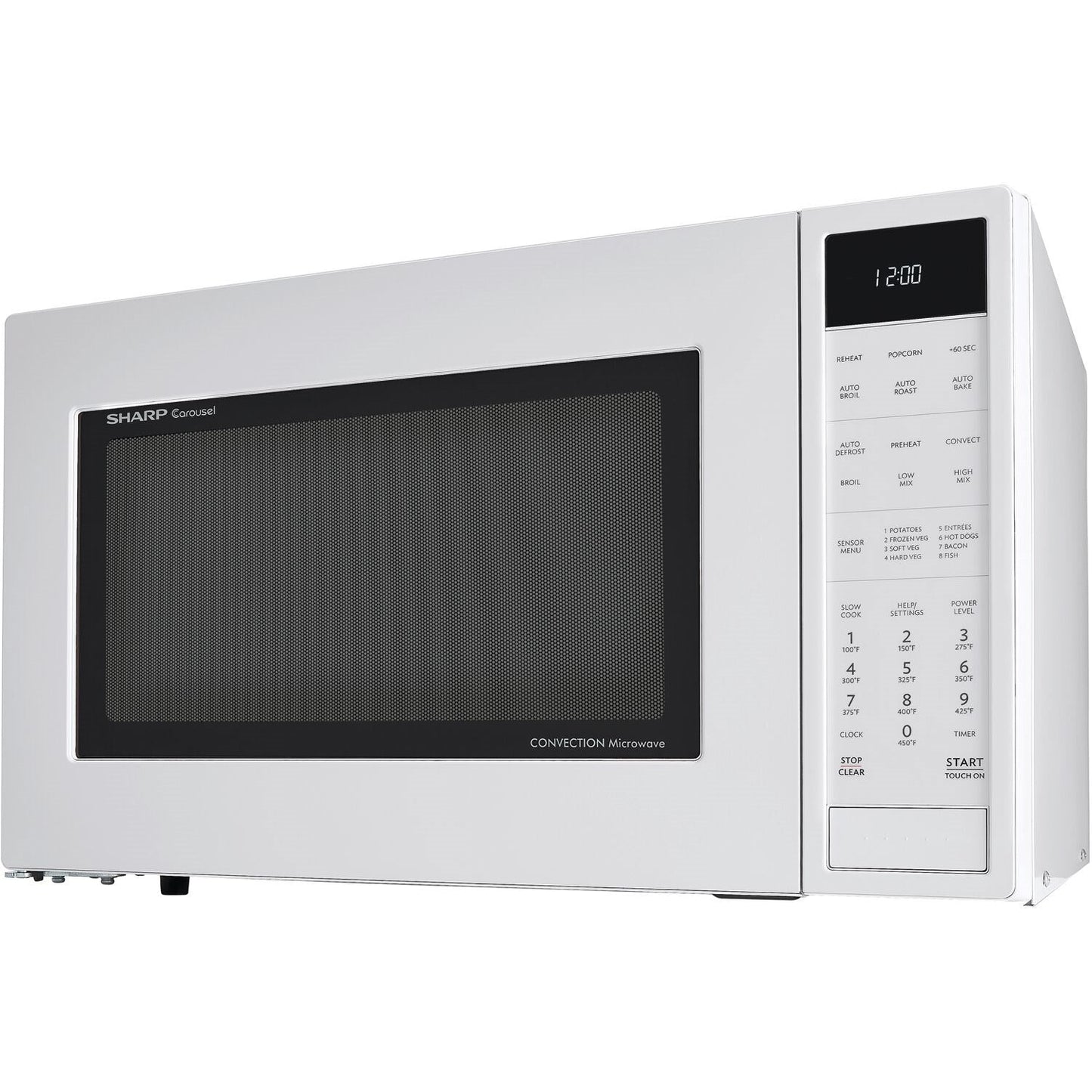 Sharp Carousel 25" 1.5 CU. Ft. 900W White Countertop Convection Microwave Oven