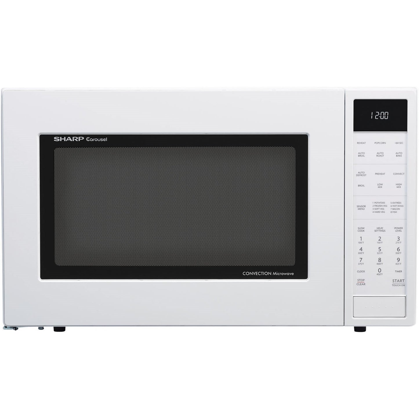 Sharp Carousel 25" 1.5 CU. Ft. 900W White Countertop Convection Microwave Oven