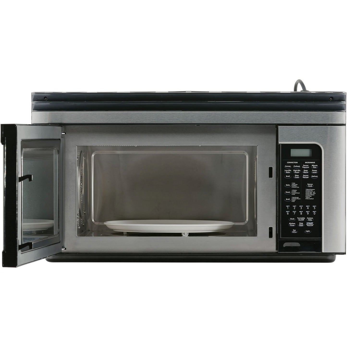 Sharp Carousel 30" 1.1 CU. Ft. 850W Stainless Steel Convection Over-The-Range Auto-Touch Control Panel Microwave Oven