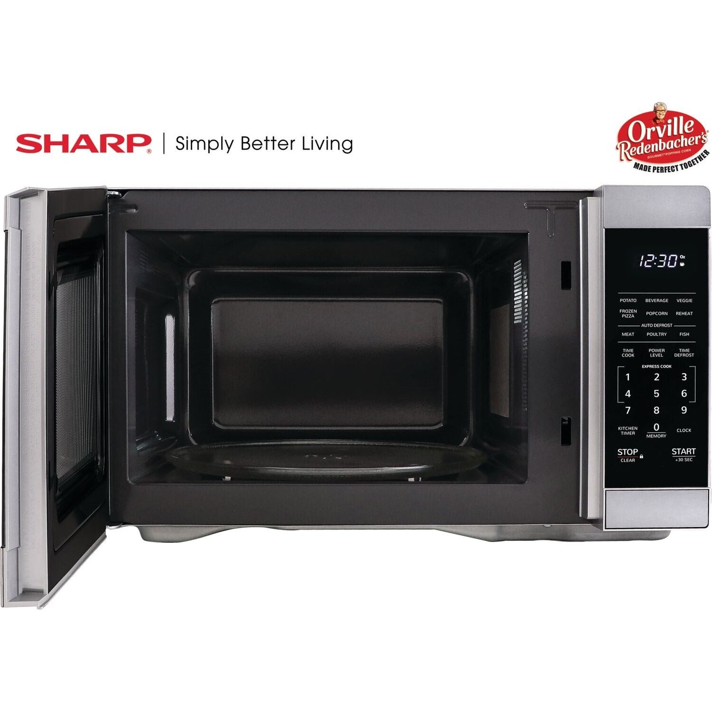 Sharp ZSMC1162HS 21" 1.1 cu. ft. Stainless Steel 1000W Countertop Microwave Oven