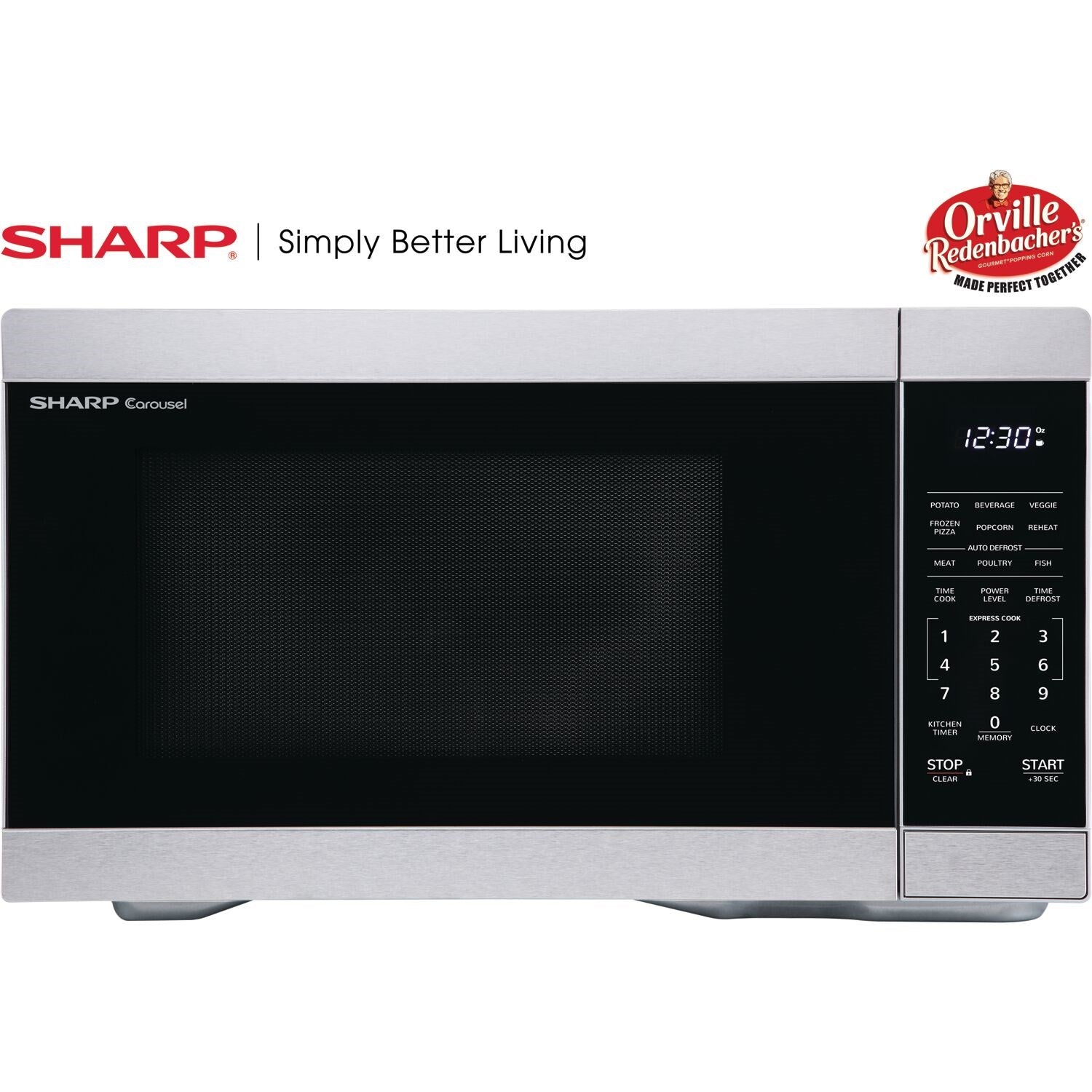 Sharp ZSMC1162HS 21" 1.1 cu. ft. Stainless Steel 1000W Countertop Microwave Oven