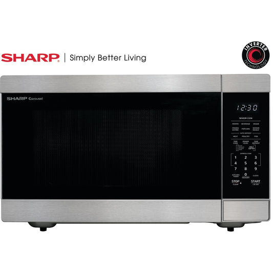 Sharp ZSMC2266HS 24" 2.2 cu. ft. Stainless Steel 1200W Countertop Microwave Oven With Inverter Technology