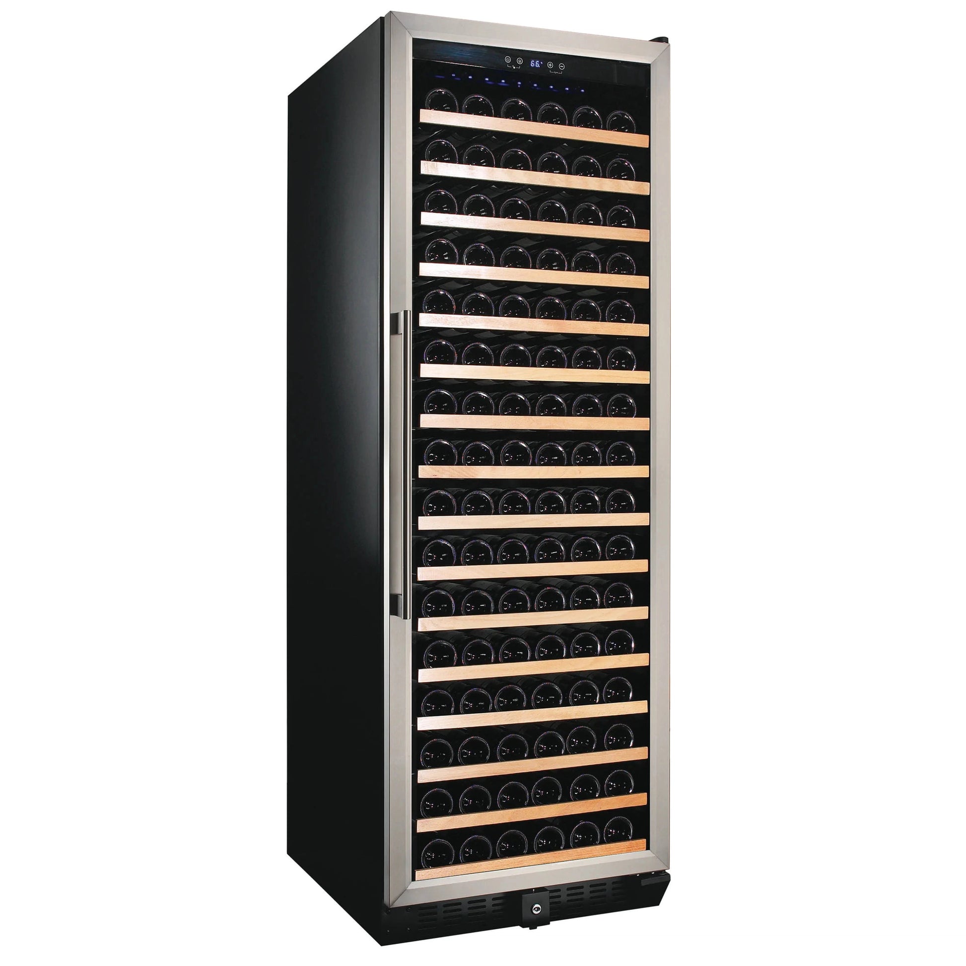 Smith & Hanks 24" 166 Bottle Built-in or Freestanding Single Zone Wine Cooler With Stainless Steel Door Trim