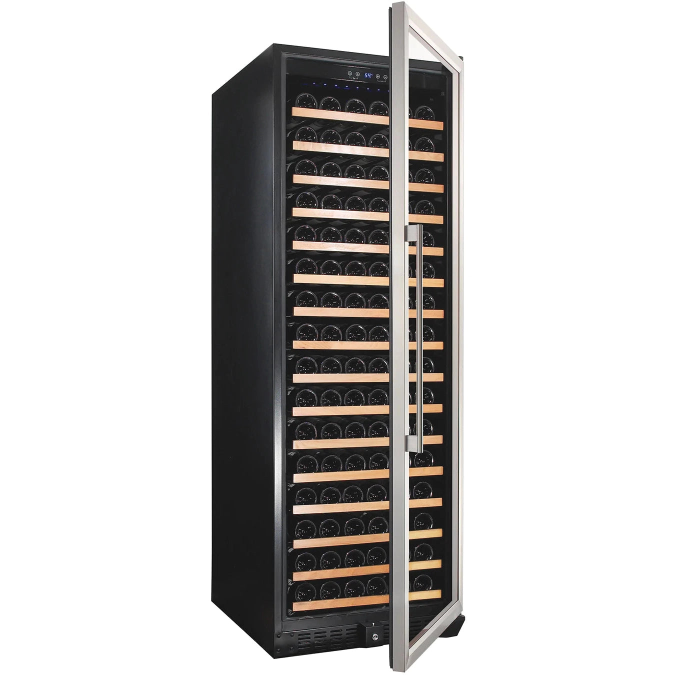 Smith & Hanks 24" 166 Bottle Built-in or Freestanding Single Zone Wine Cooler With Stainless Steel Door Trim