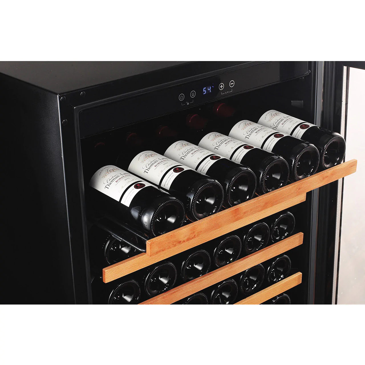 Smith & Hanks 24" 166 Bottle Built-in or Freestanding Single Zone Wine Cooler With Stainless Steel Door Trim