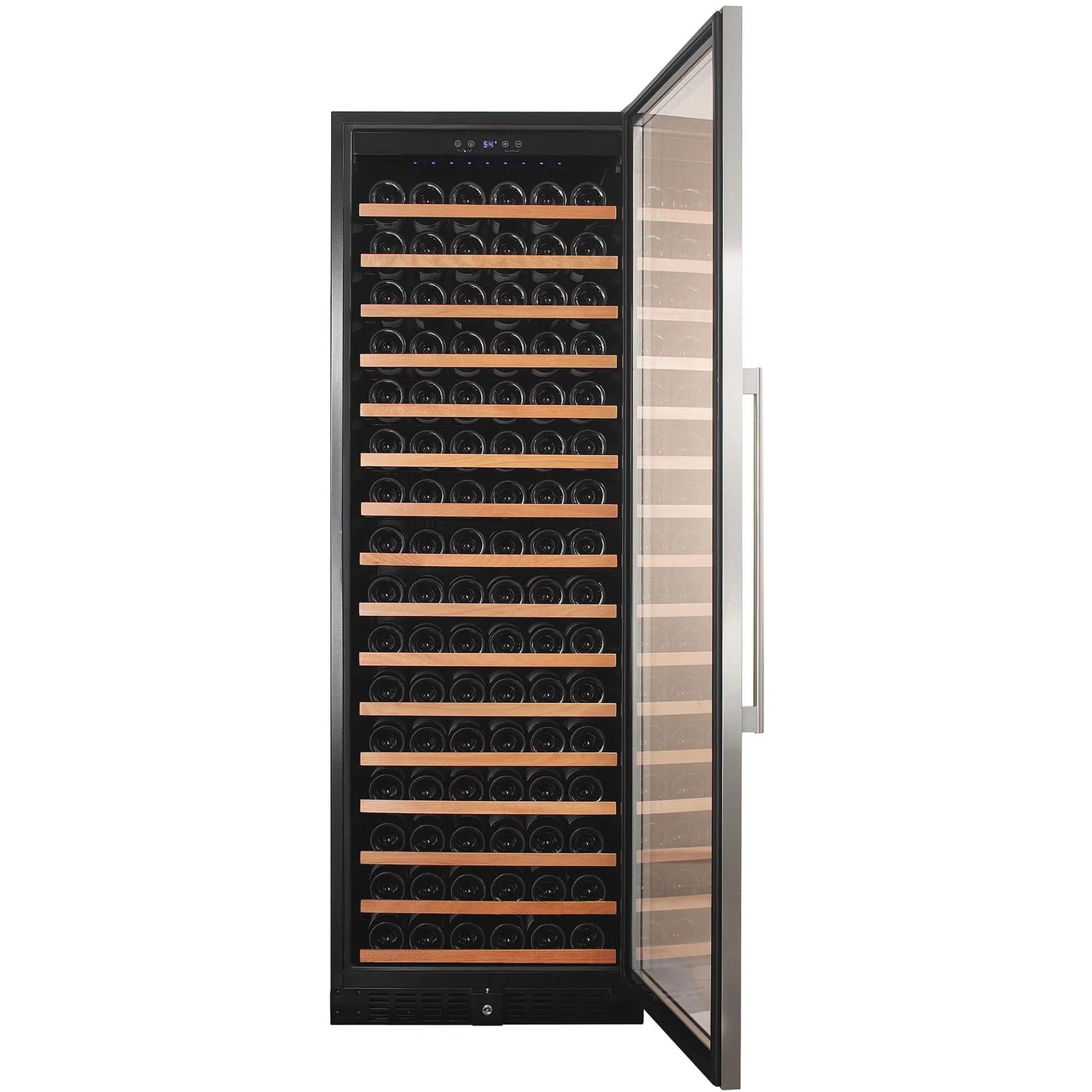 Smith & Hanks 24" 166 Bottle Built-in or Freestanding Single Zone Wine Cooler With Stainless Steel Door Trim