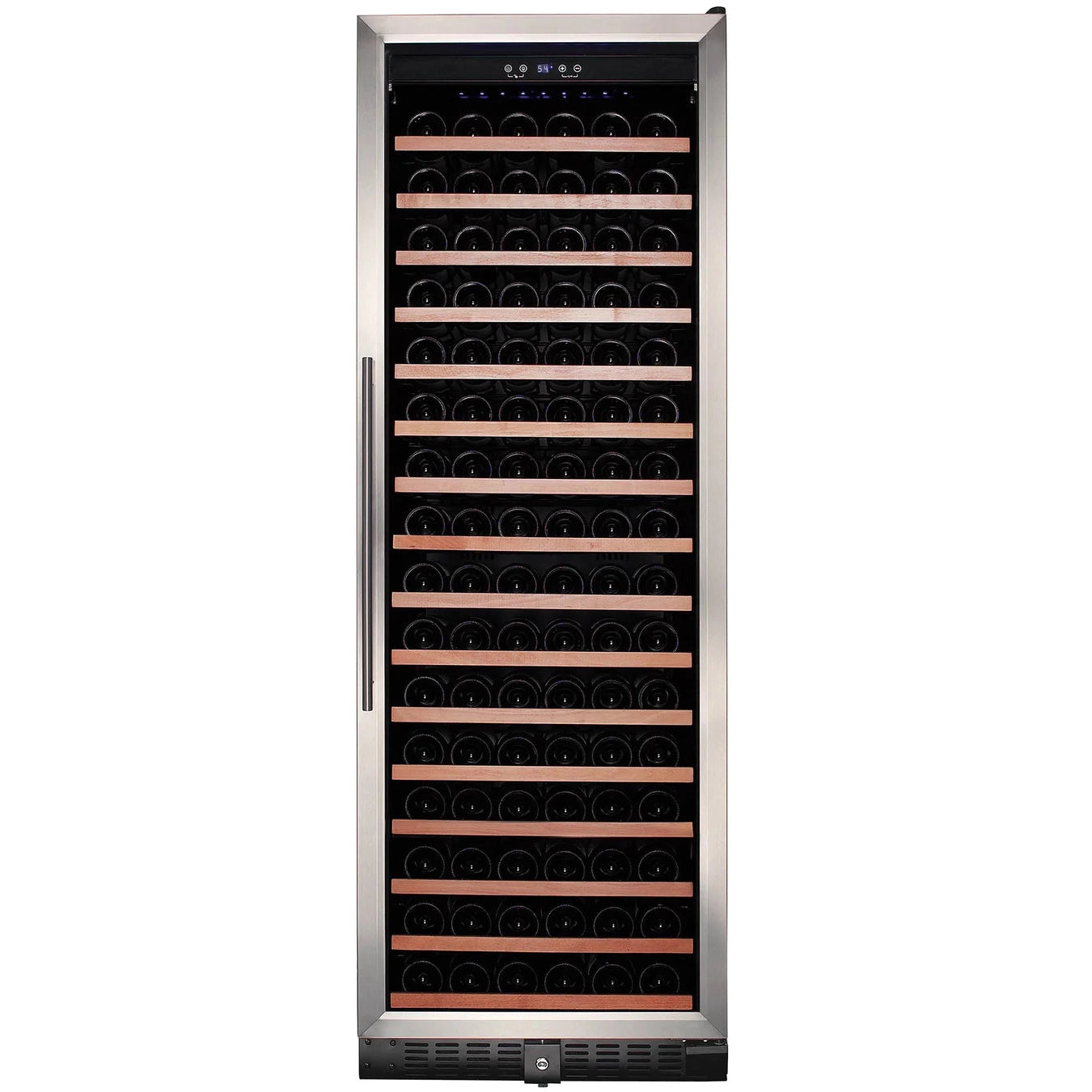 Smith & Hanks 24" 166 Bottle Built-in or Freestanding Single Zone Wine Cooler With Stainless Steel Door Trim