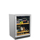 Smith & Hanks 24" 5.12 Cu. Ft. 178 Can Built-in or Freestanding Single Zone Beverage Cooler With Stainless Steel Door Trim