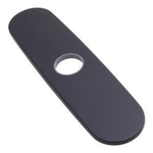Speakman 8" Metal Construction Matte Black Faucet Deck Plate