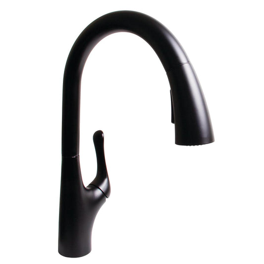 Speakman Chelsea 1.8 GPM Two Function Pull Down Sprayer Matte Black Faucet