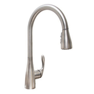 Speakman Chelsea Brushed Nickel 1.8 GPM Single Lever Handle Pull Down Sprayer Faucet
