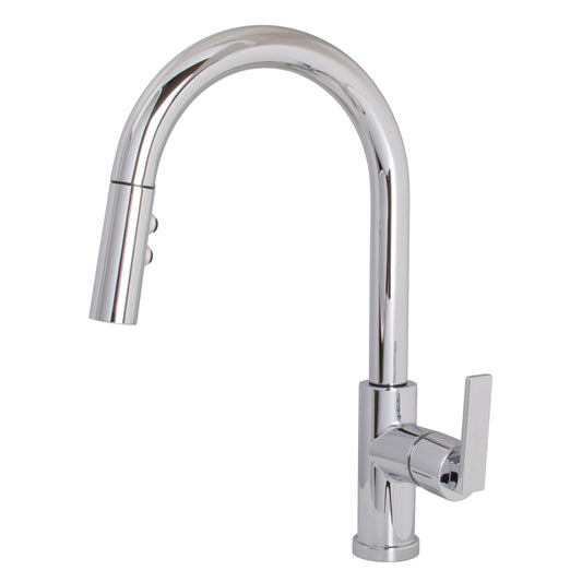 Speakman Lura Polished Chrome 1.8 GPM Single Lever Pull Down Sprayer Faucet