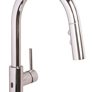 Speakman Neo 1.8 GPM Sensor Pull Down Sprayer Faucet With Side Lever Handle Polished Chrome