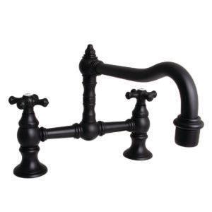 Speakman Proper 1.8 GPM High Rise Cross Handle Matte Black Faucet