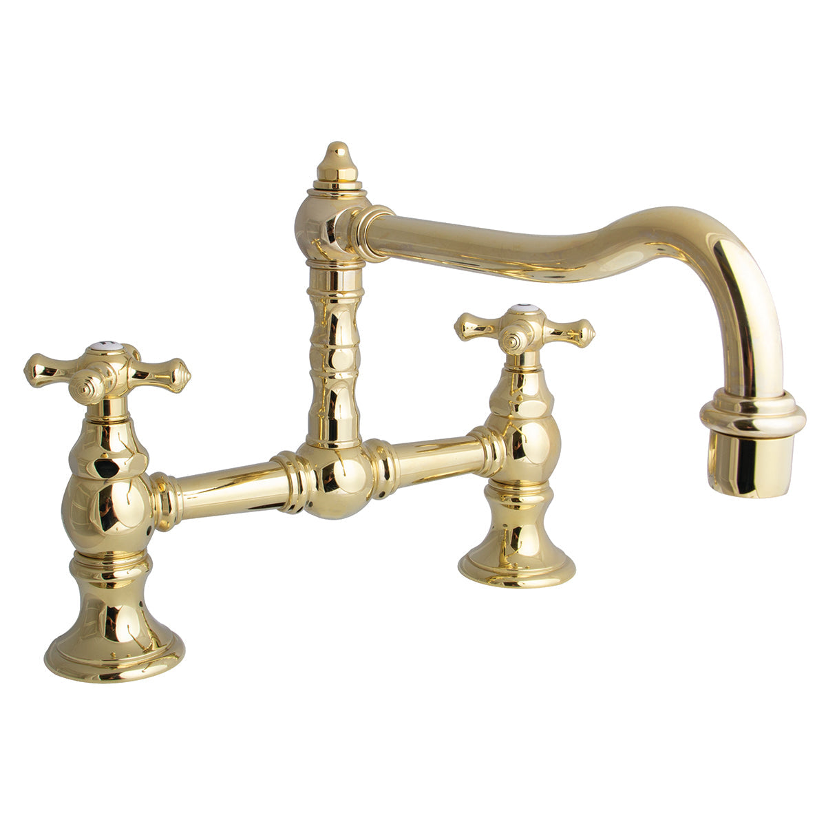 Speakman Proper 1.8 GPM High Rise Cross Handle Polished Brass Faucet